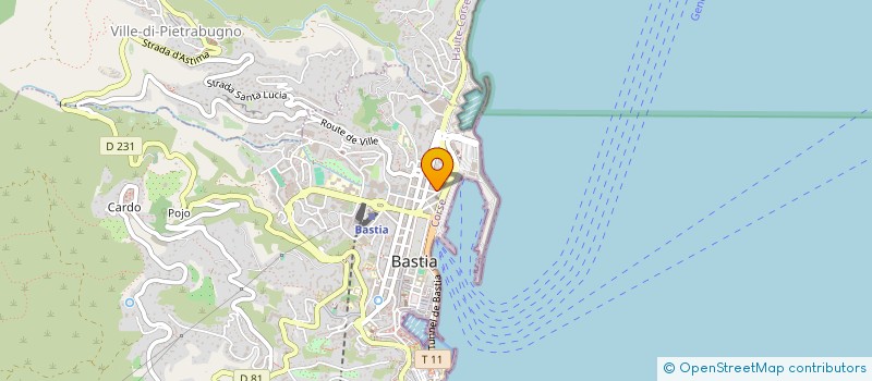 localisation de l'entreprise SCI FMCJC à BASTIA