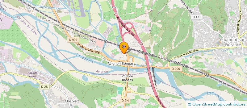 localisation de l'entreprise SCI FMD  AVIGNON