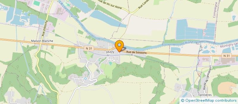 localisation de l'entreprise SCI FMDP  JAULZY