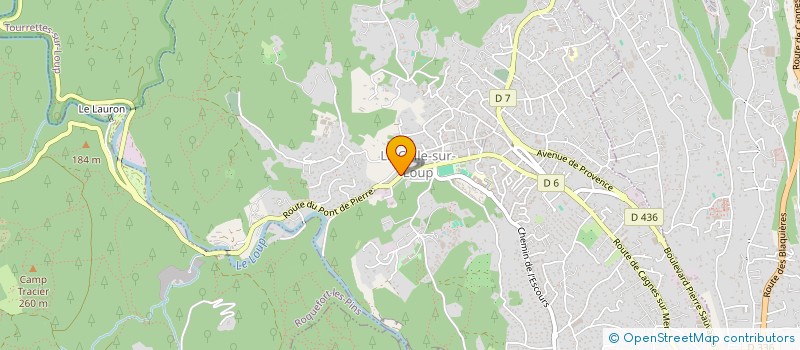 localisation de l'entreprise SCI FMG  LA COLLE-SUR-LOUP