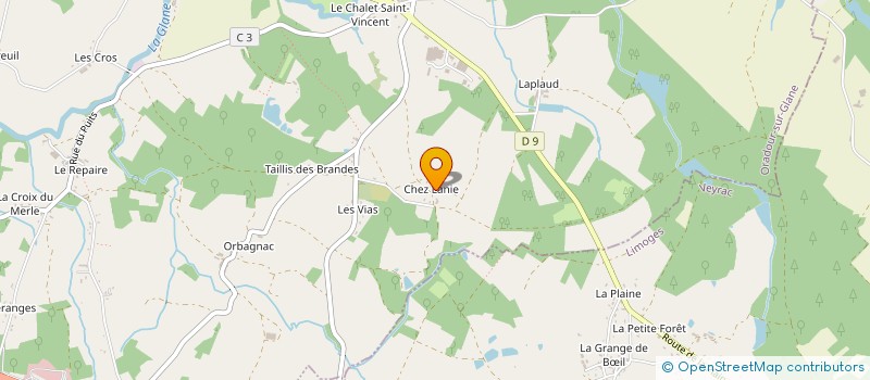localisation de l'entreprise SCI FMG à ORADOUR-SUR-GLANE