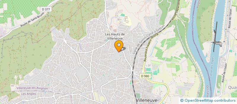 localisation de l'entreprise SCI FMGG  VILLENEUVE-LES-AVIGNON