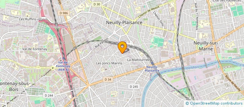 localisation de l'entreprise SCI FMJA  LE PERREUX-SUR-MARNE