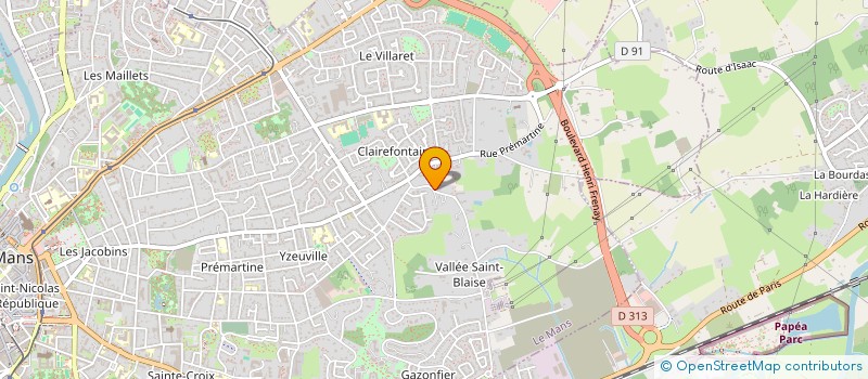 localisation de l'entreprise SCI FMJC  LE MANS