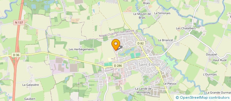 localisation de l'entreprise SCI FMJI  SAINT-ERBLON