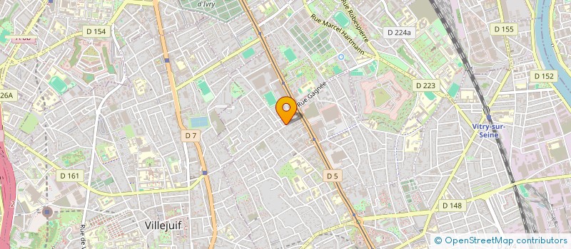 localisation de l'entreprise SCI FMK  VITRY-SUR-SEINE