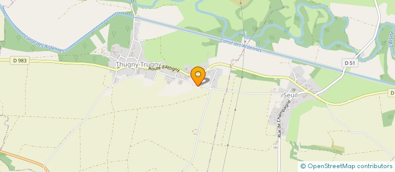 localisation de l'entreprise SCI FMPC  THUGNY-TRUGNY