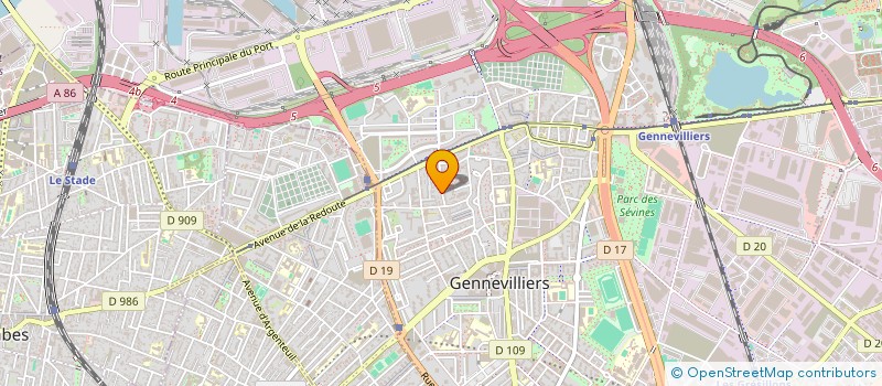 localisation de l'entreprise SCI FMR à GENNEVILLIERS