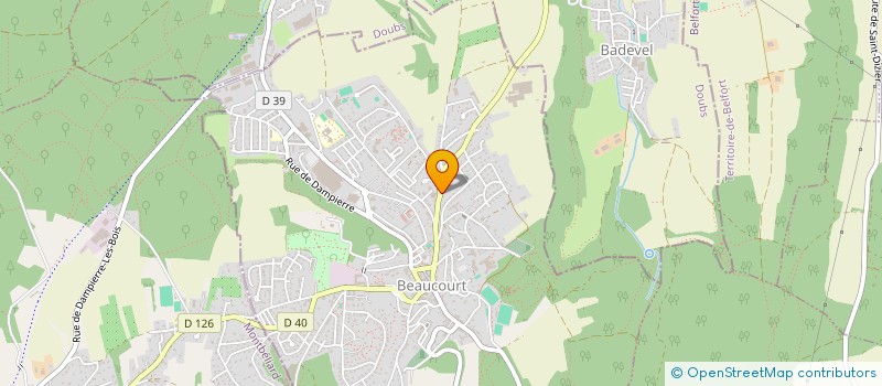 localisation de l'entreprise SCI FMR à BEAUCOURT