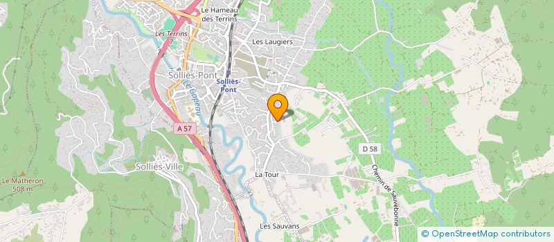 localisation de l'entreprise SCI FMRT  SOLLIES-PONT