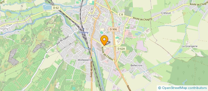 localisation de l'entreprise SCI FMS  CHAUDENAY