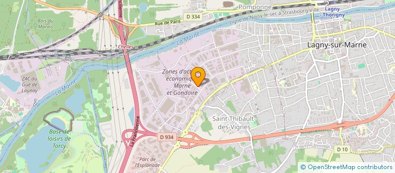 localisation de l'entreprise SCI FMS LAGNY  LAGNY-SUR-MARNE