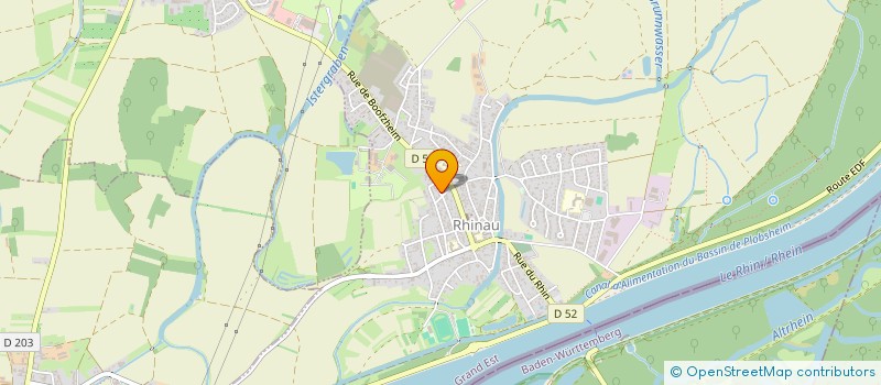 localisation de l'entreprise SCI FMSL  RHINAU