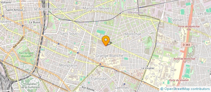 localisation de l'entreprise SCI FMTV  LYON