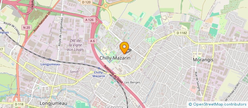 localisation de l'entreprise SCI FN à CHILLY-MAZARIN
