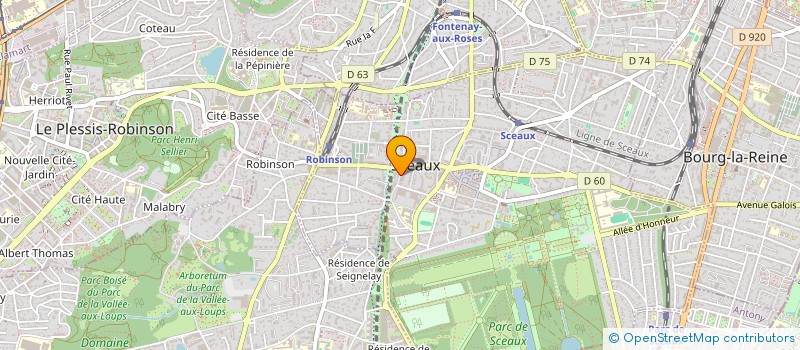 localisation de l'entreprise SCI FNAC GUILLEMAN à SCEAUX