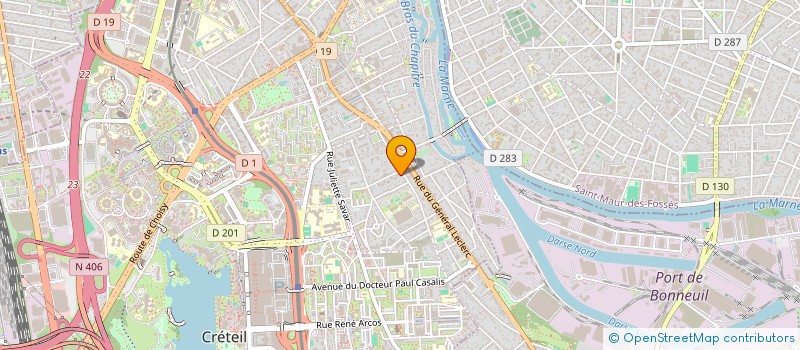 localisation de l'entreprise SCI FNL MOREL  CRETEIL