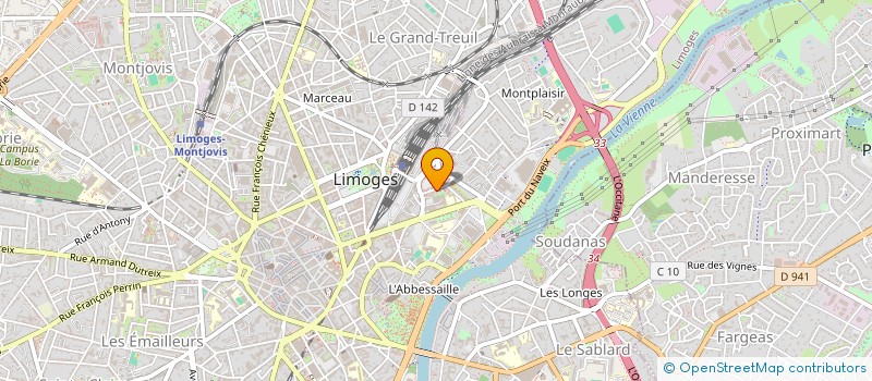 localisation de l'entreprise SCI FNR à LIMOGES