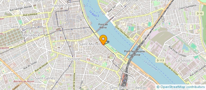 localisation de l'entreprise SCI FO COMMUNICATION AQUITAINE  BORDEAUX