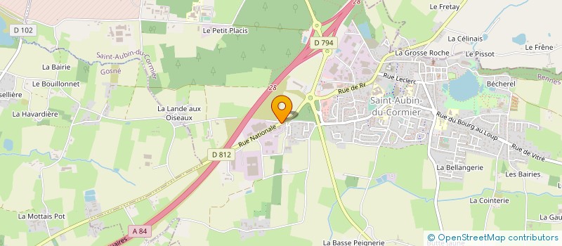 localisation de l'entreprise SCI FOBEC  SAINT-AUBIN-DU-CORMIER