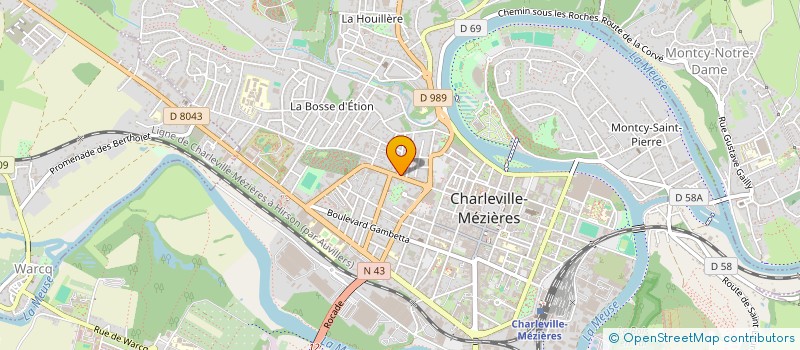 localisation de l'entreprise SCI FOCEAS  CHARLEVILLE-MEZIERES