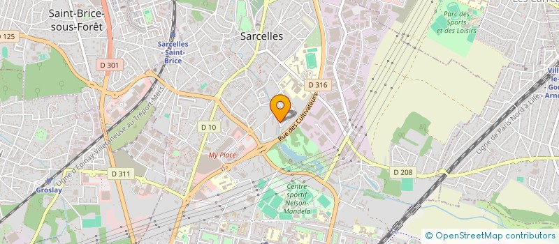 localisation de l'entreprise SCI FOCEJA à SARCELLES