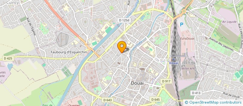 localisation de l'entreprise SCI FOCH 117 à DOUAI
