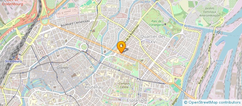 localisation de l'entreprise SCI FOCH 12  STRASBOURG