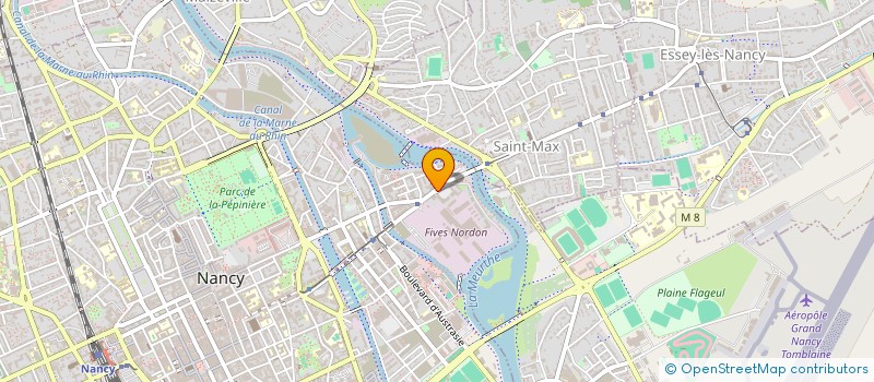 localisation de l'entreprise SCI  FOCH  NANCY