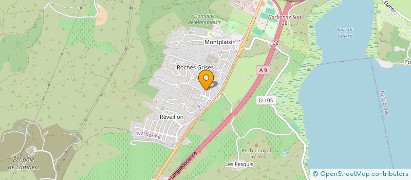 localisation de l'entreprise SCI FOCH  NARBONNE