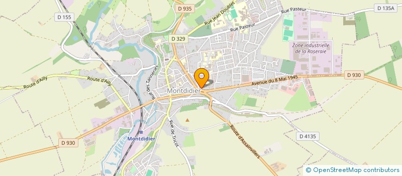localisation de l'entreprise SCI FOCH à MONTDIDIER
