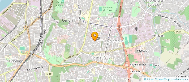 localisation de l'entreprise SCI FOCH  CENON