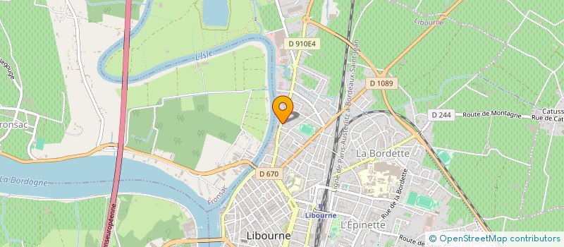 localisation de l'entreprise SCI FOCH  LIBOURNE