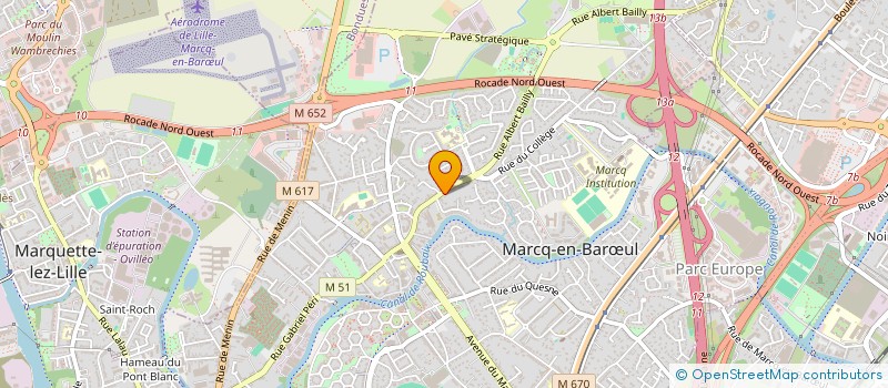 localisation de l'entreprise SCI FOCH à MARCQ-EN-BARŒUL