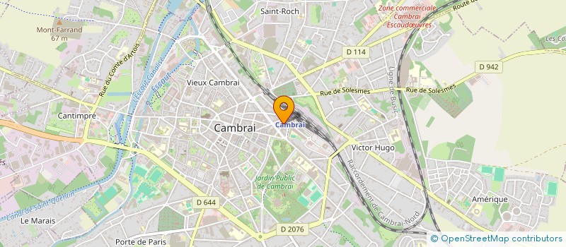 localisation de l'entreprise SCI FOCH  CAMBRAI