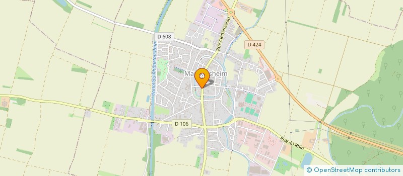 localisation de l'entreprise SCI FOCH  MARCKOLSHEIM