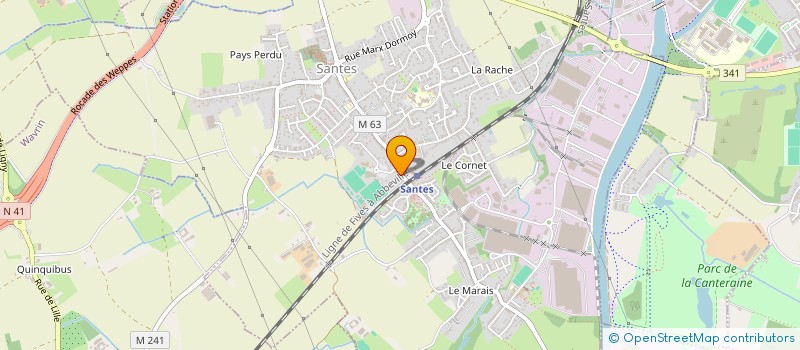 localisation de l'entreprise SCI FOCH  SANTES