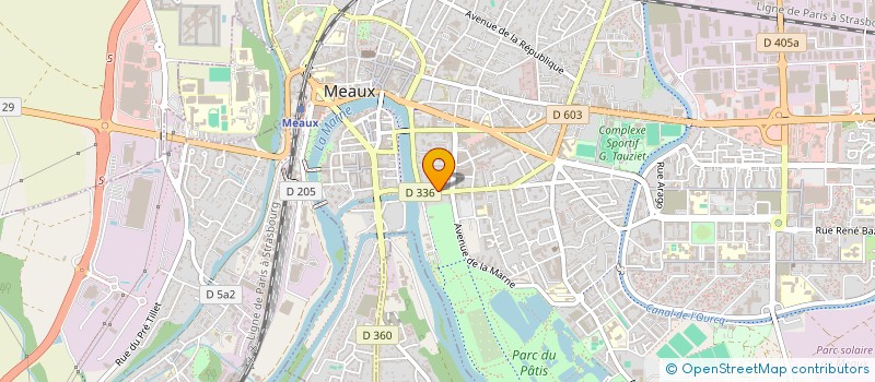localisation de l'entreprise SCI FOCH à MEAUX