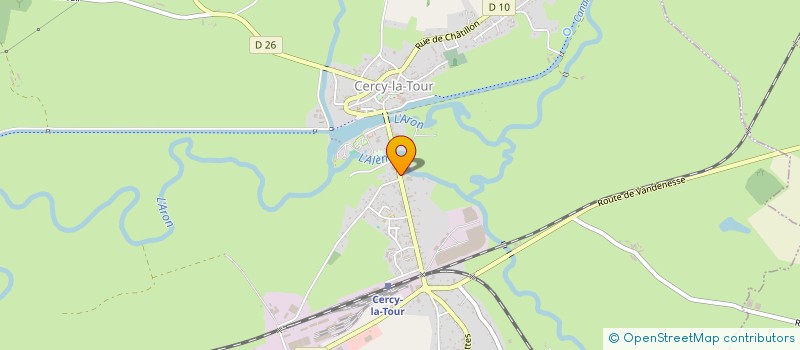 localisation de l'entreprise SCI FOCH  CERCY-LA-TOUR