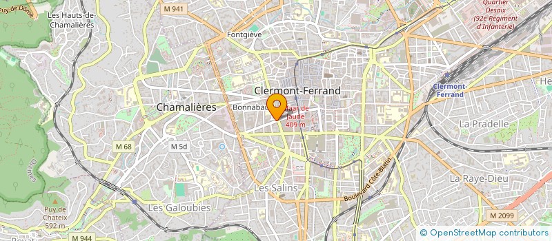 localisation de l'entreprise SCI FOCH  CLERMONT-FERRAND