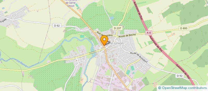 localisation de l'entreprise SCI FOCH  SARRE-UNION