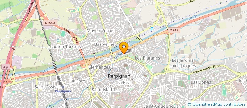 localisation de l'entreprise SCI FOCH 73 à PERPIGNAN