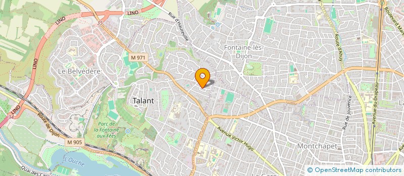 localisation de l'entreprise SCI FOCH  TALANT