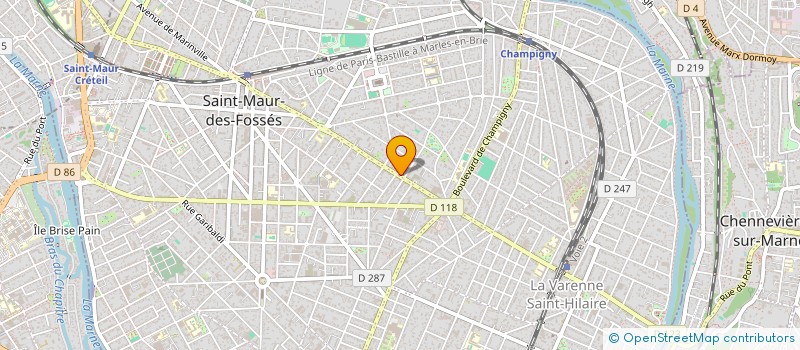 localisation de l'entreprise SCI FOCH 93 à SAINT-MAUR-DES-FOSSES