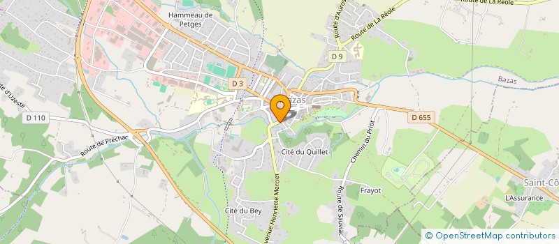 localisation de l'entreprise SCI FOCH  BAZAS