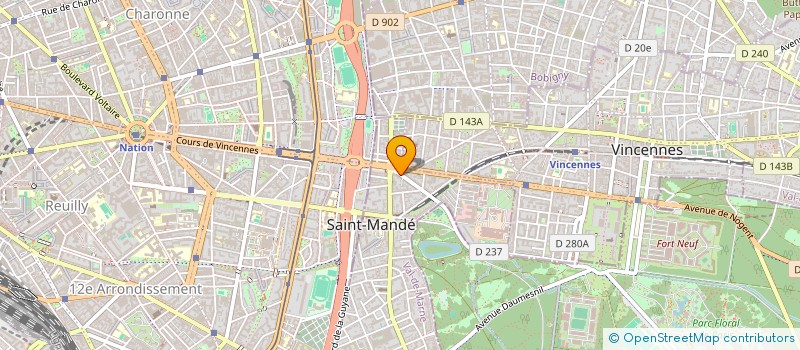 localisation de l'entreprise SCI FOCH AVENUE à SAINT-MANDE