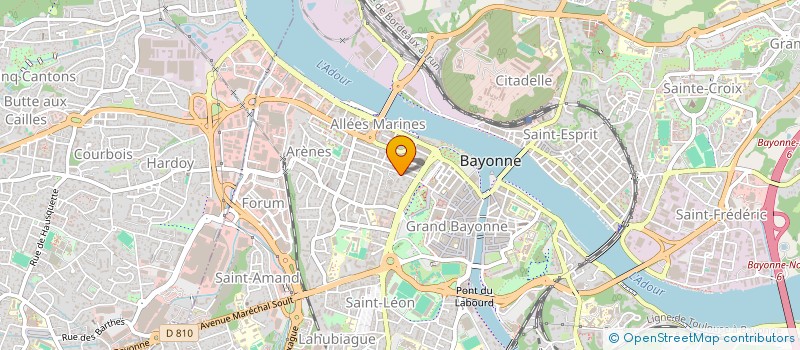localisation de l'entreprise SCI FOCH BAYONNE à BAYONNE