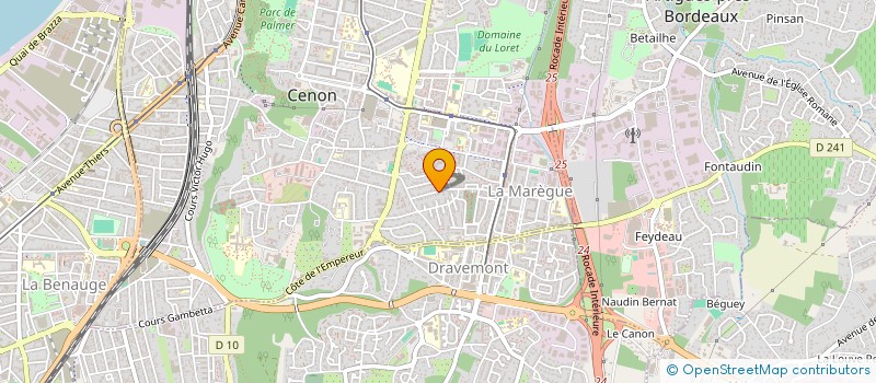 localisation de l'entreprise SCI FOCH II  CENON