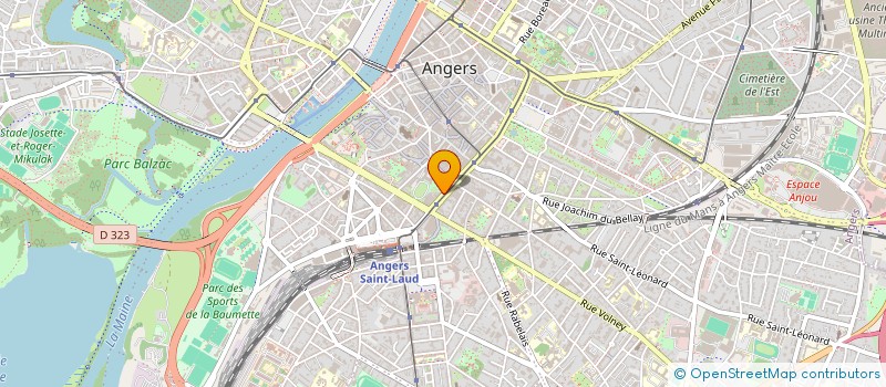localisation de l'entreprise SCI FOCH INVESTISSEMENTS à ANGERS