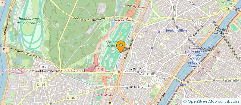 localisation de l'entreprise SCI FOCH INVESTMENT à PARIS